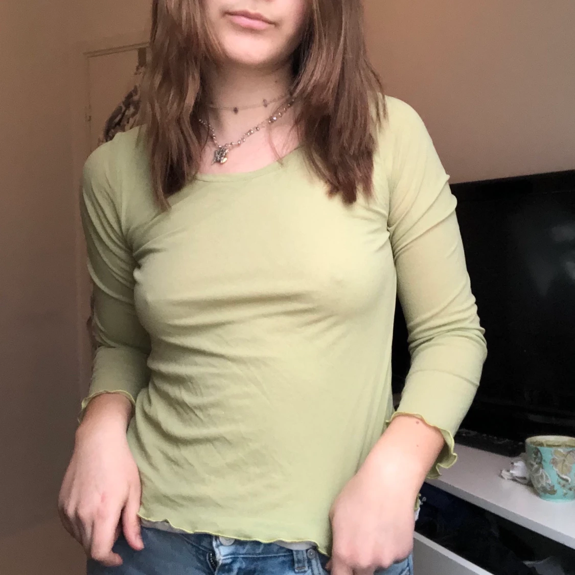 Grön meshtröja🥰