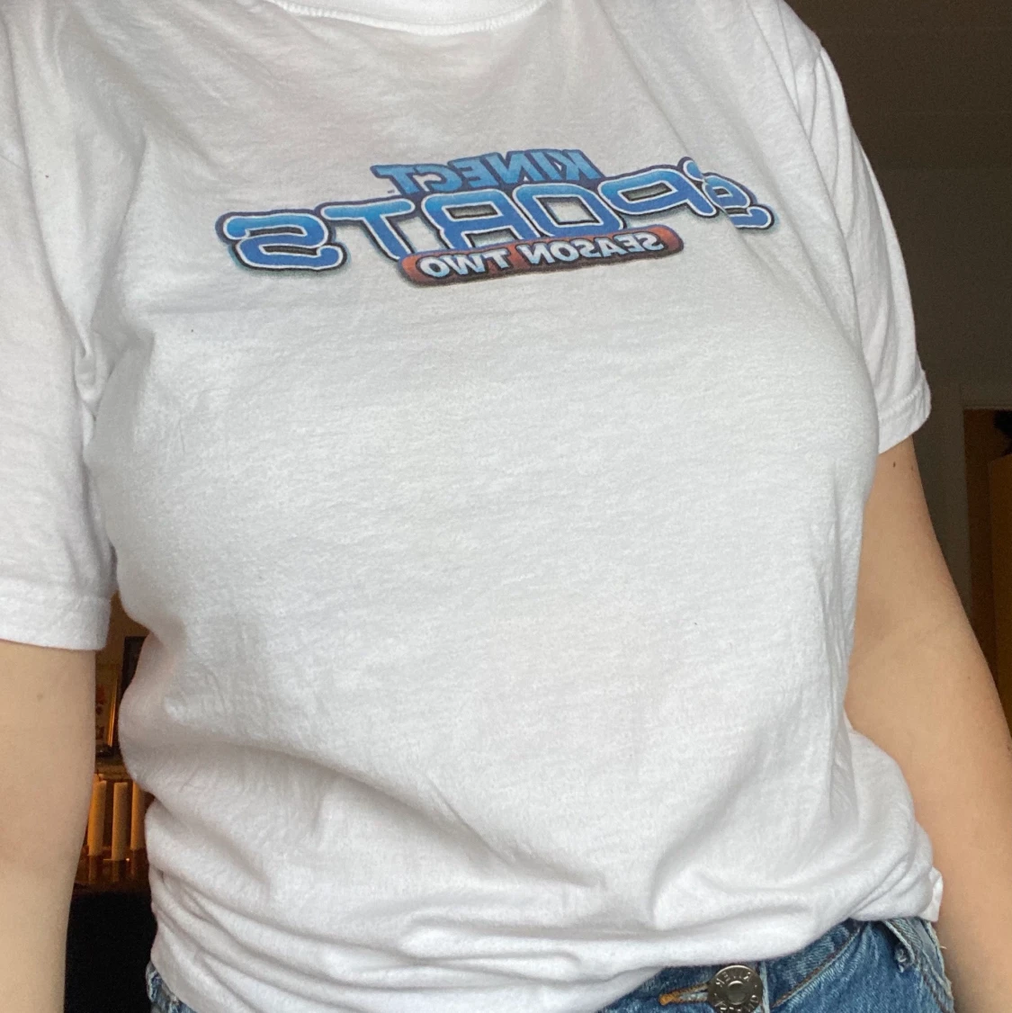 Vit t-shirt med tryck 