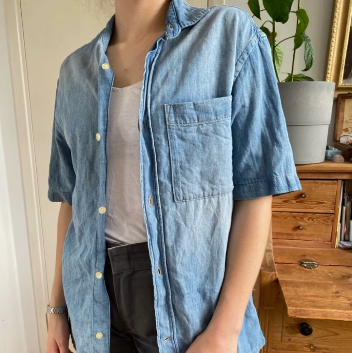 Denim  button up - 90