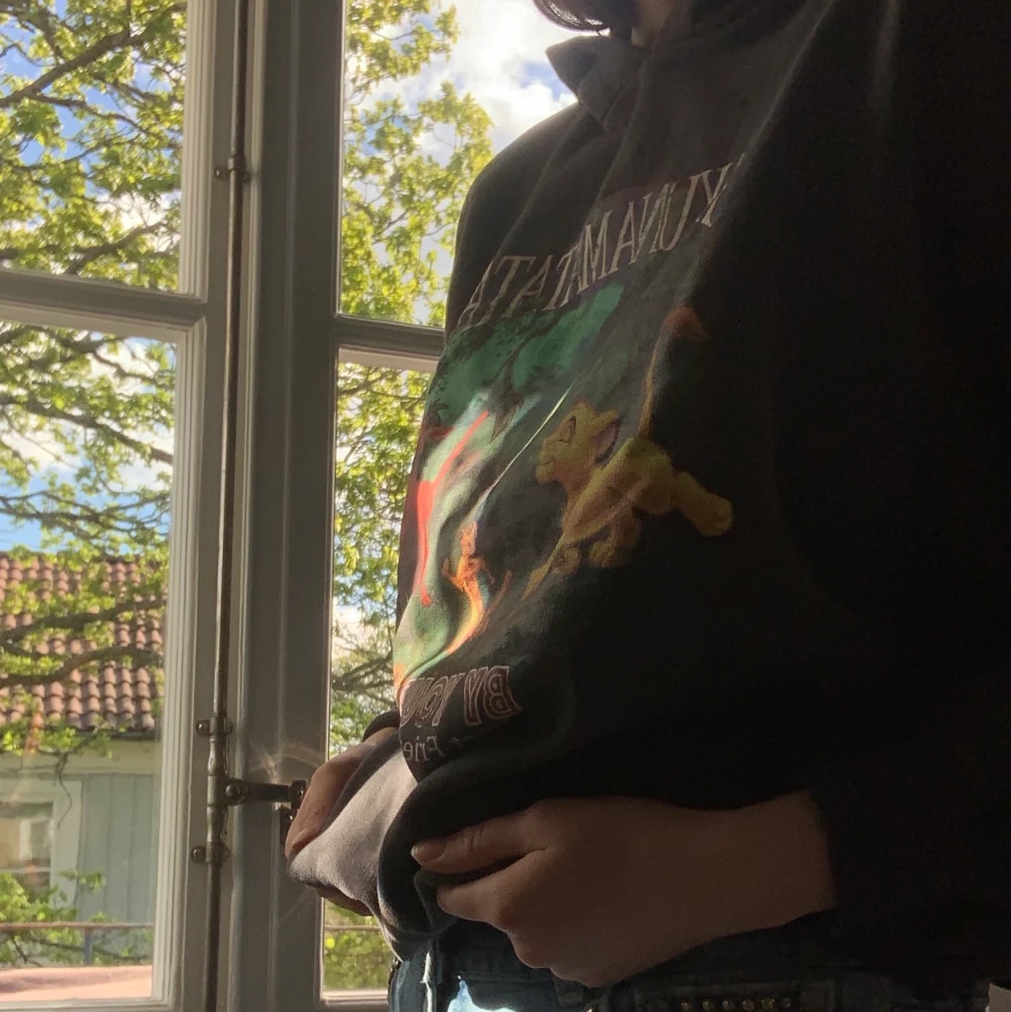 Superfin hakunsmatata tjocktröja - 90