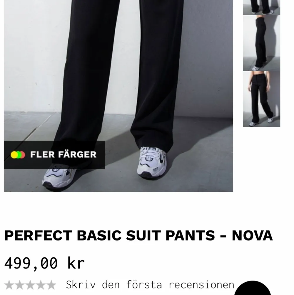 Perfect basic suit pants Nova från madlady i storlek XS längd 32, skulle säga de passar S också. Frakt tillkommer på 62kr. Jeans & Byxor.