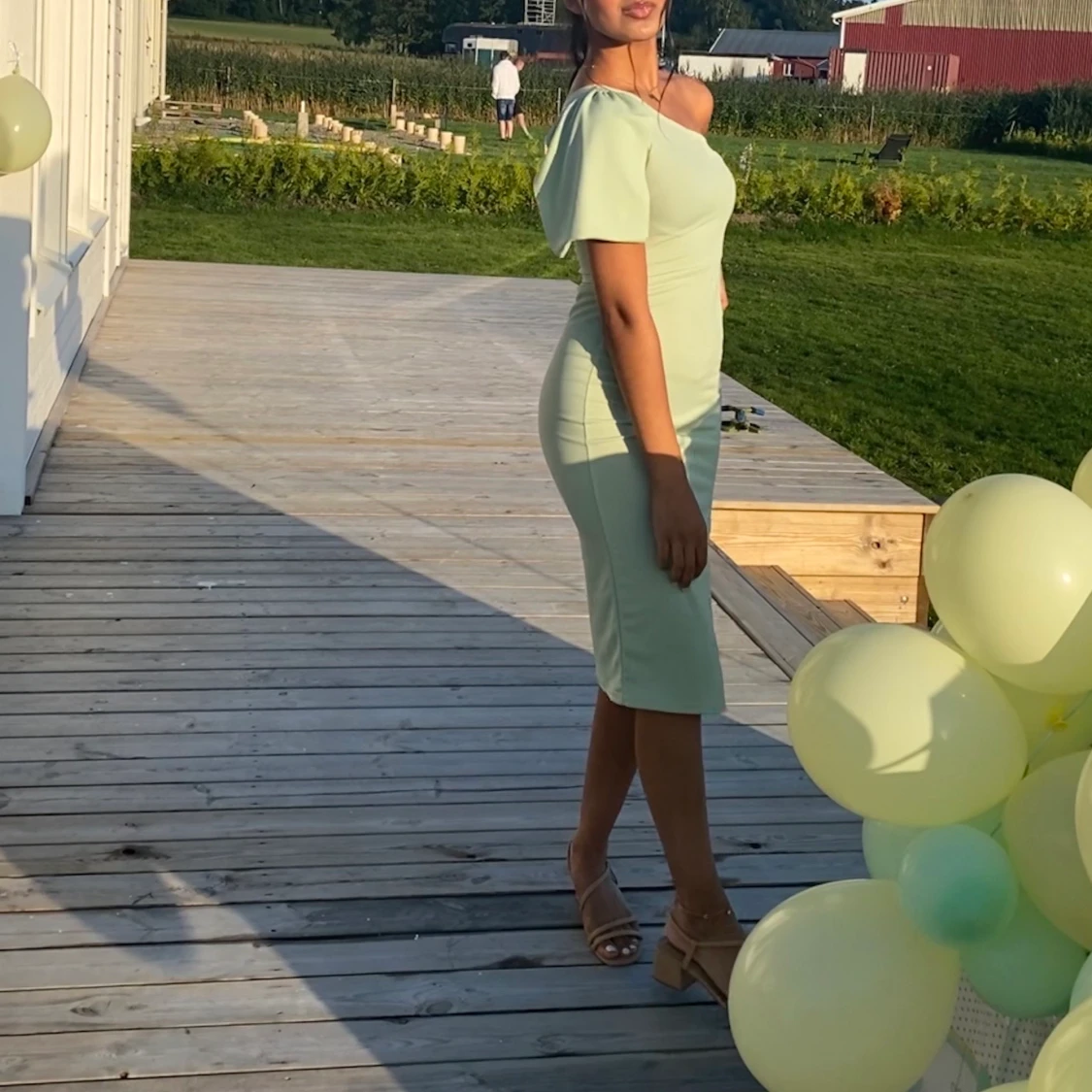 Grön klänning - 90