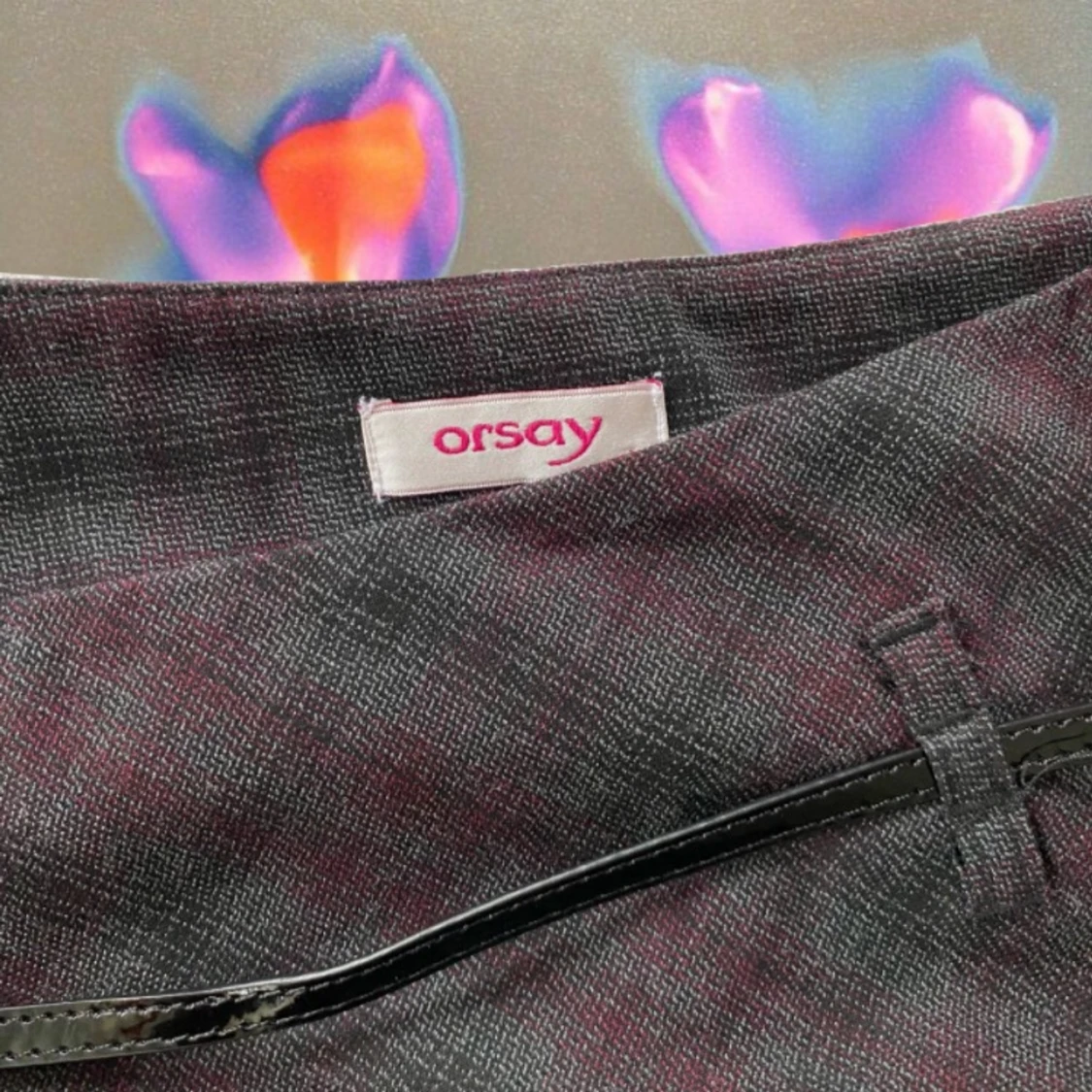 y2k vintage plaid skirt - 91