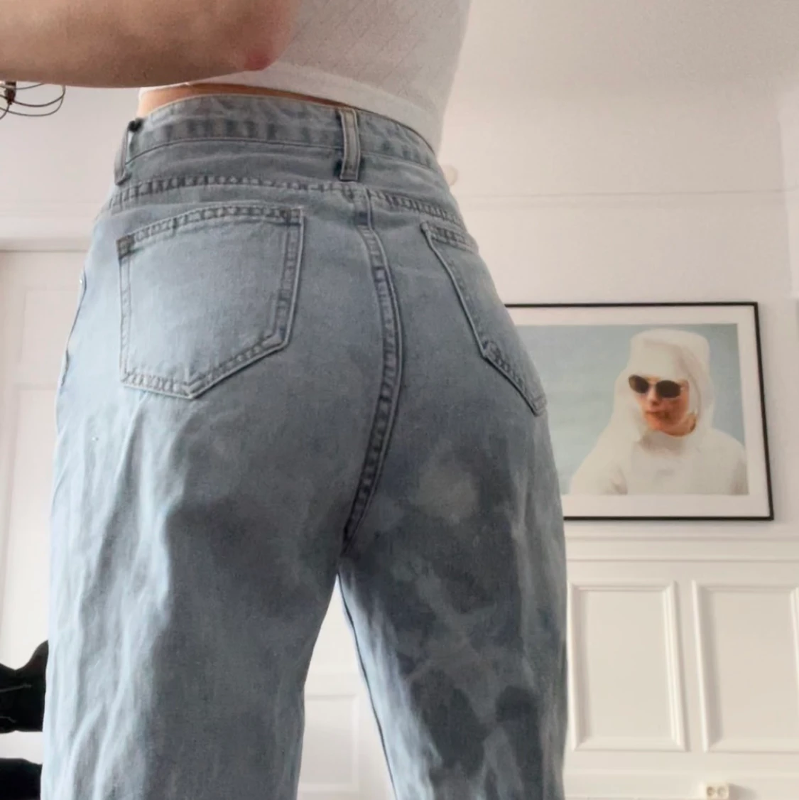 Baggy bleached jeans  - 90