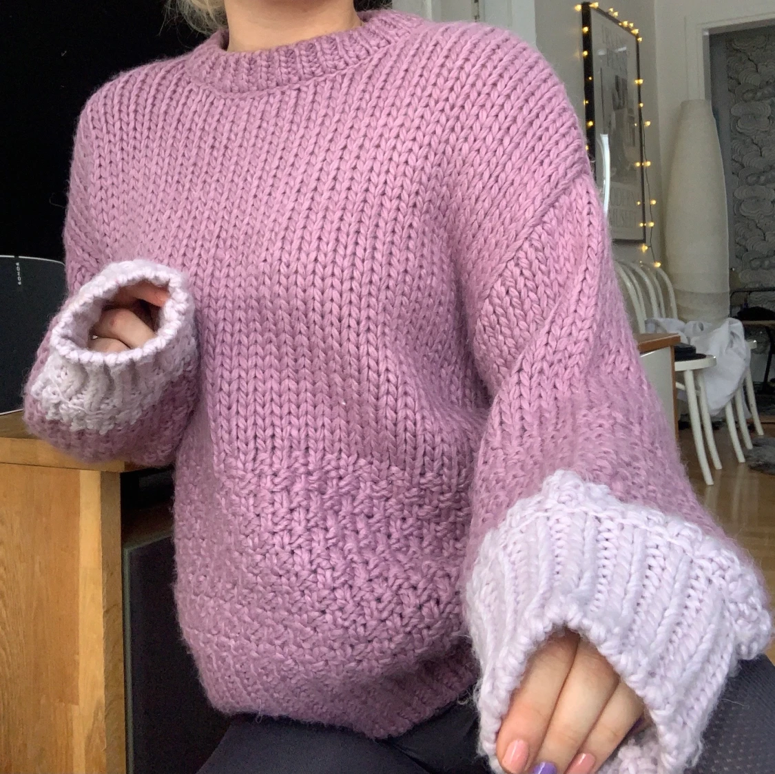 Stickad tröja 