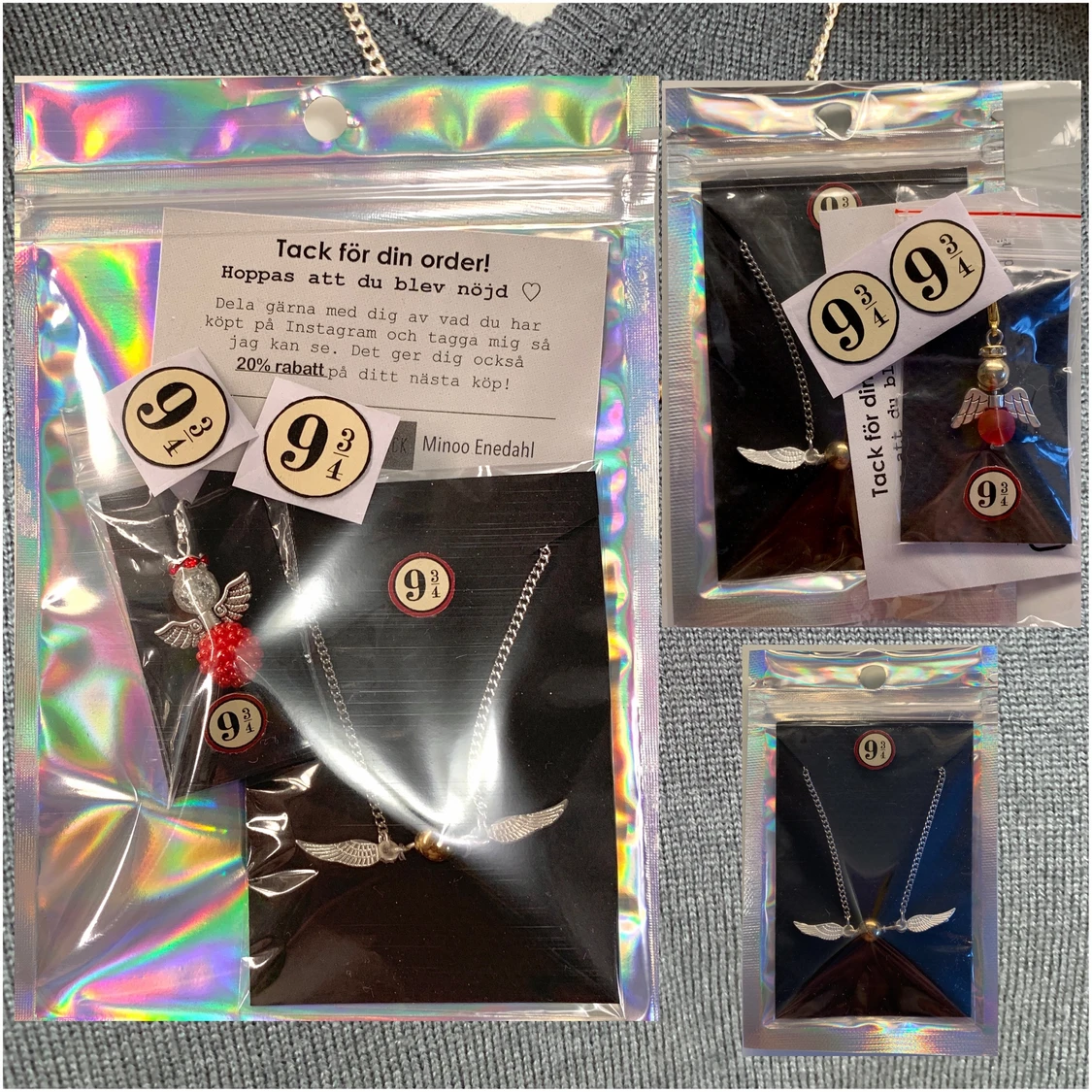 Gyllene kvicken halsband - 91