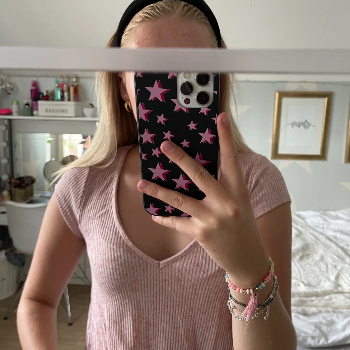 Fin v-ringad topp - 91