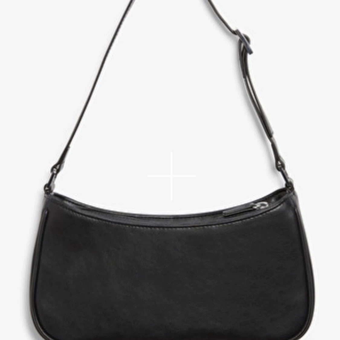 Svart baguette bag