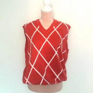 Rutig väst st L - Superfin lite oversized väst i nytt skick, använt en gång! 💕💕 från Oscar Jacobson i st L