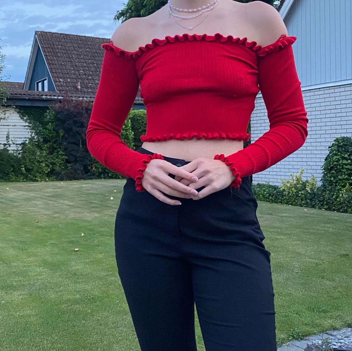 Off shoulder tröja