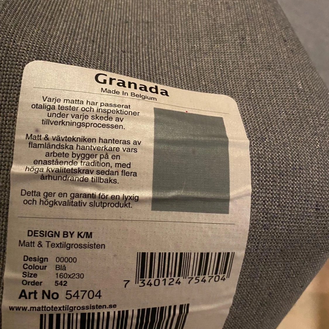 BLÅ MATTA - 90