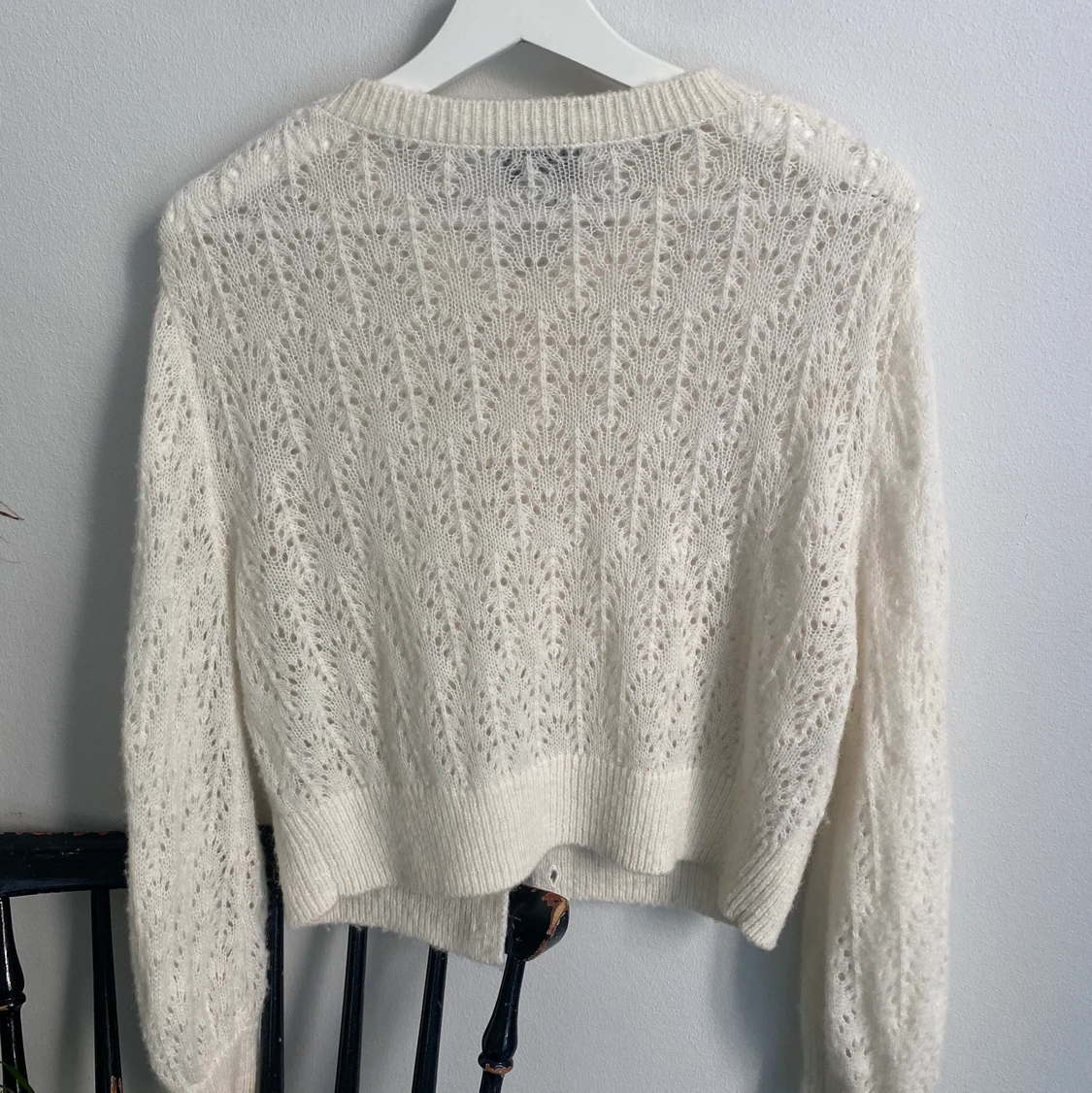 Vit stickad kofta stl S &OtherStories - 91