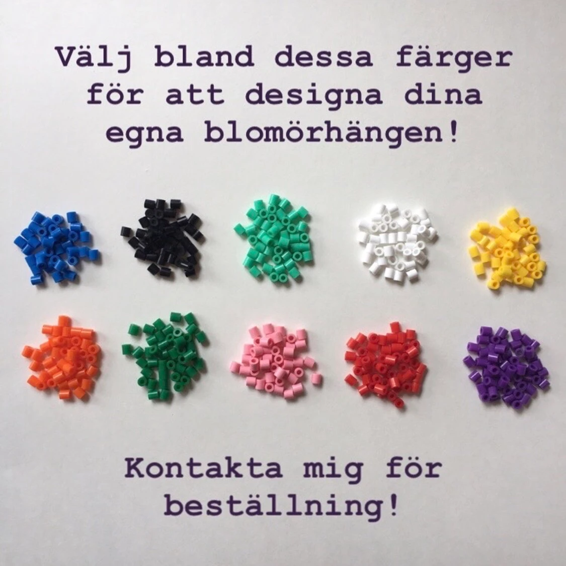 Egengjorda blomörhängen 🌸 - 90