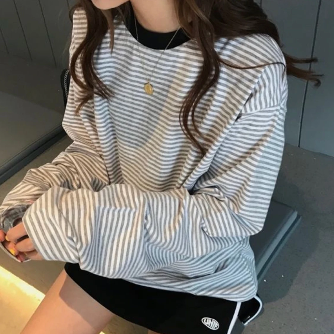 Black and white stripped shirt - 90