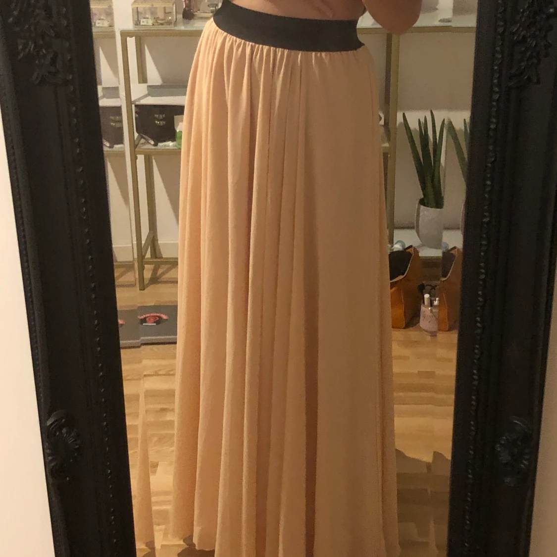 Lång rosa kjol  - 90