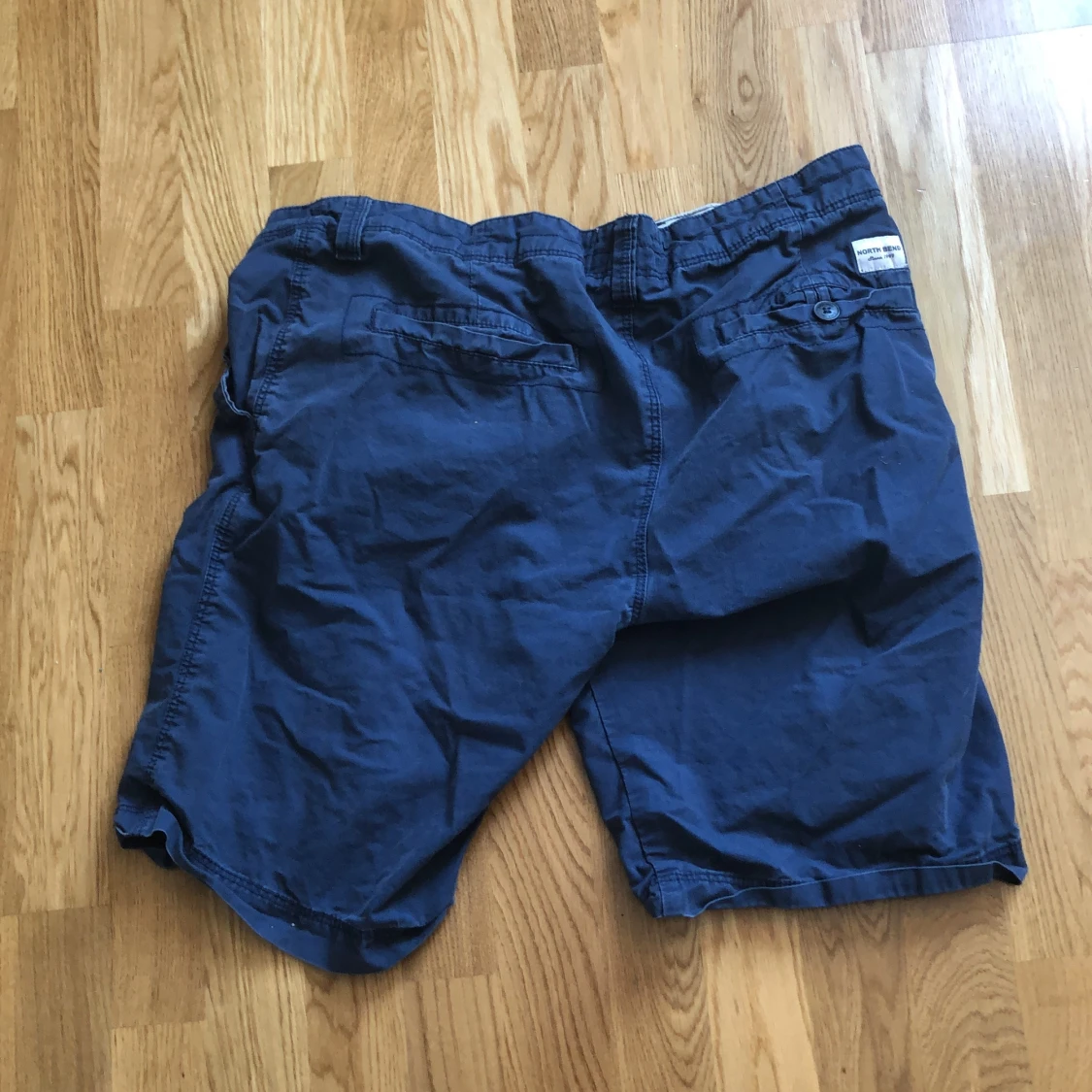 Blå shorts, 100% bomull  - 90