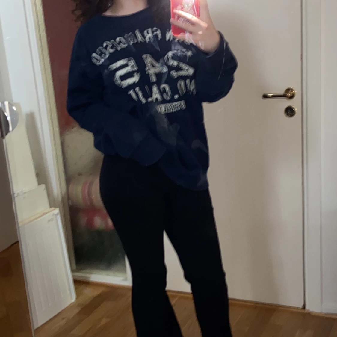 Blå mjukis tröja  - 90