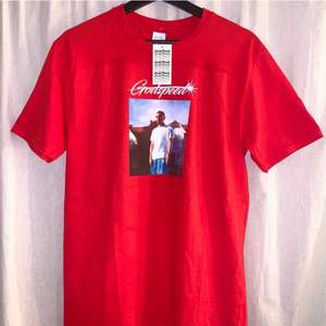 En trendig t-shirt med Godspeed motiv🤍 Väldigt fint skick då den aldrig är använd, prislapp finns kvar. (Köparen står för frakten) 