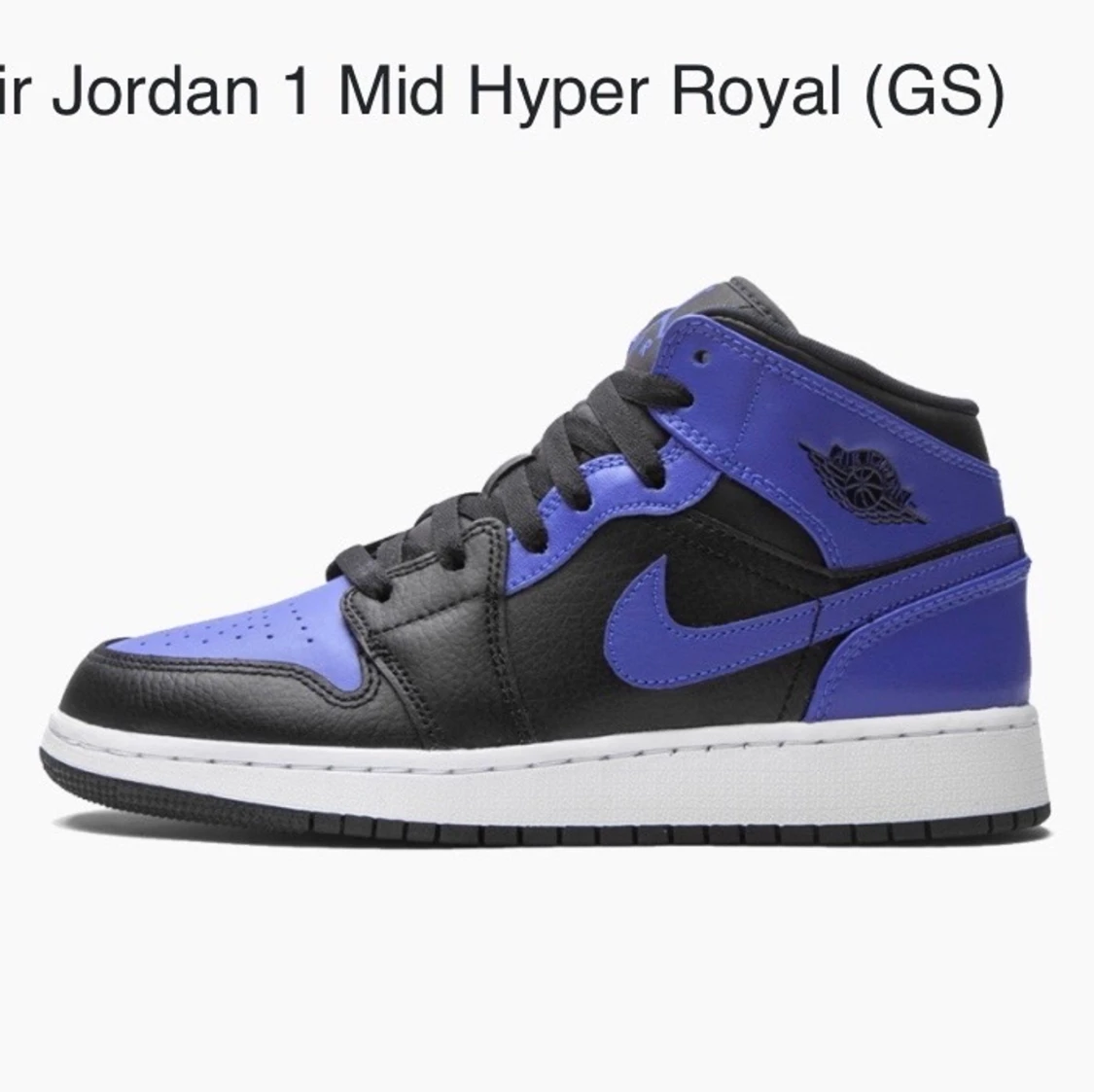 Air Jordan 1 Mid Hyper Royal  - 90