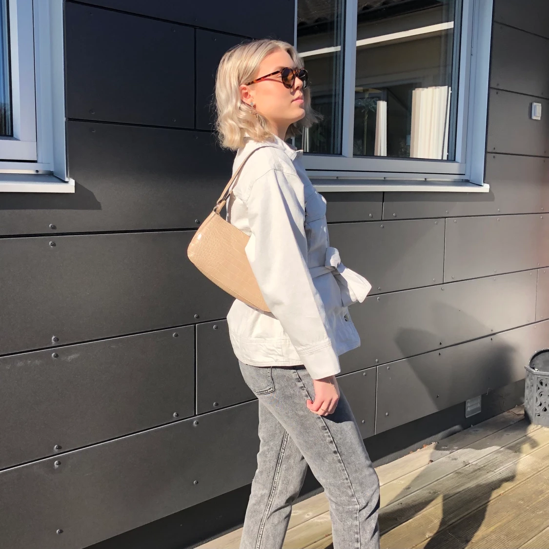 Jeansjacka med knyte - 90