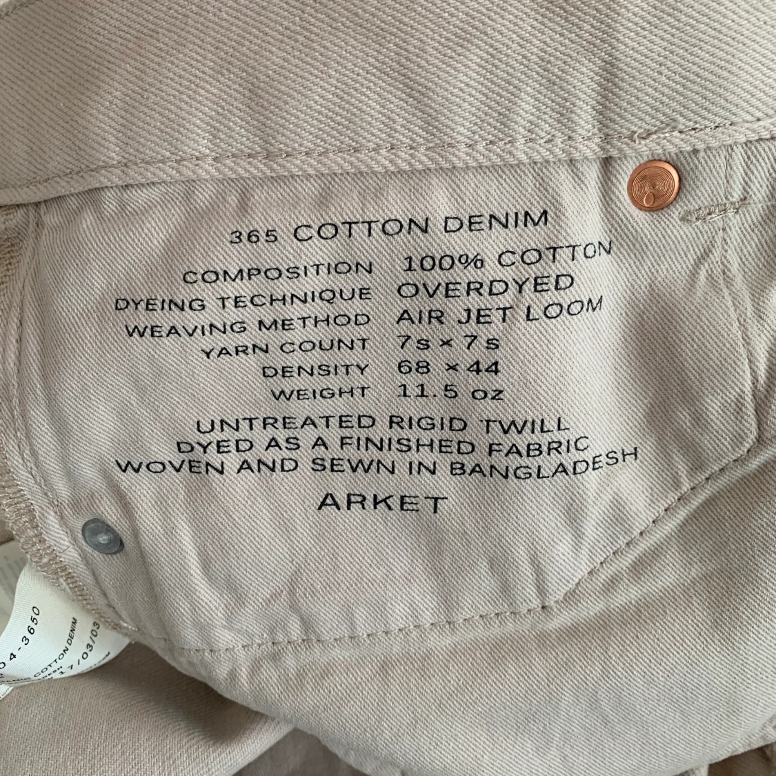 Arket jeans beige - 91