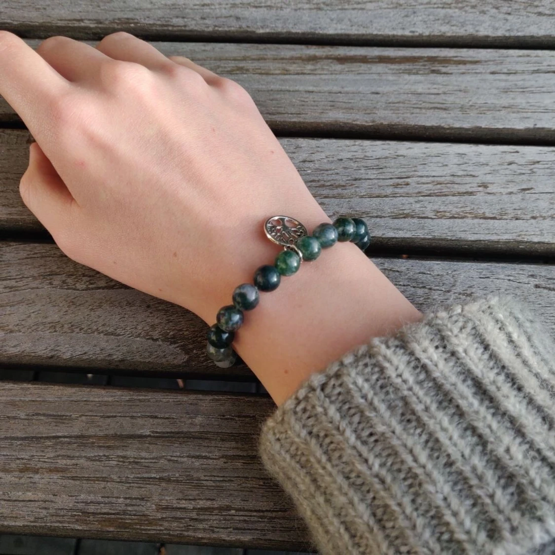 Stenpärlarmband - mot ångest - 91