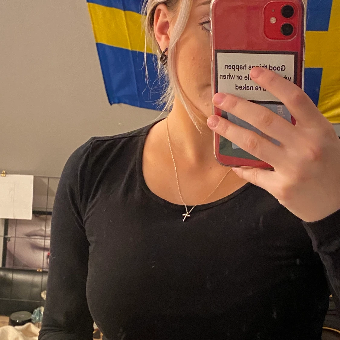 Svart vanlig tröja - 90