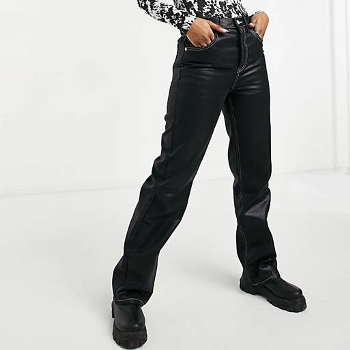 Topshop glansiga jeans - 90