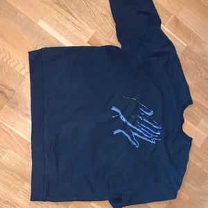 Blå Sweater - Supersnygg tröja från Weekdays kollektion med Lee. Ascoolt tryck bak och broderade detaljer på framsidan. Har inte fått någon användning av den tyvärr så i perfekt kondition. Väldigt skön och oversized. Köpt för 400kr (tror jag)  Kontakta för mer bilder eller frågor. 💗💗