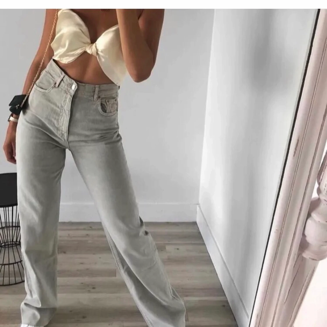 Gråa jeans från zara