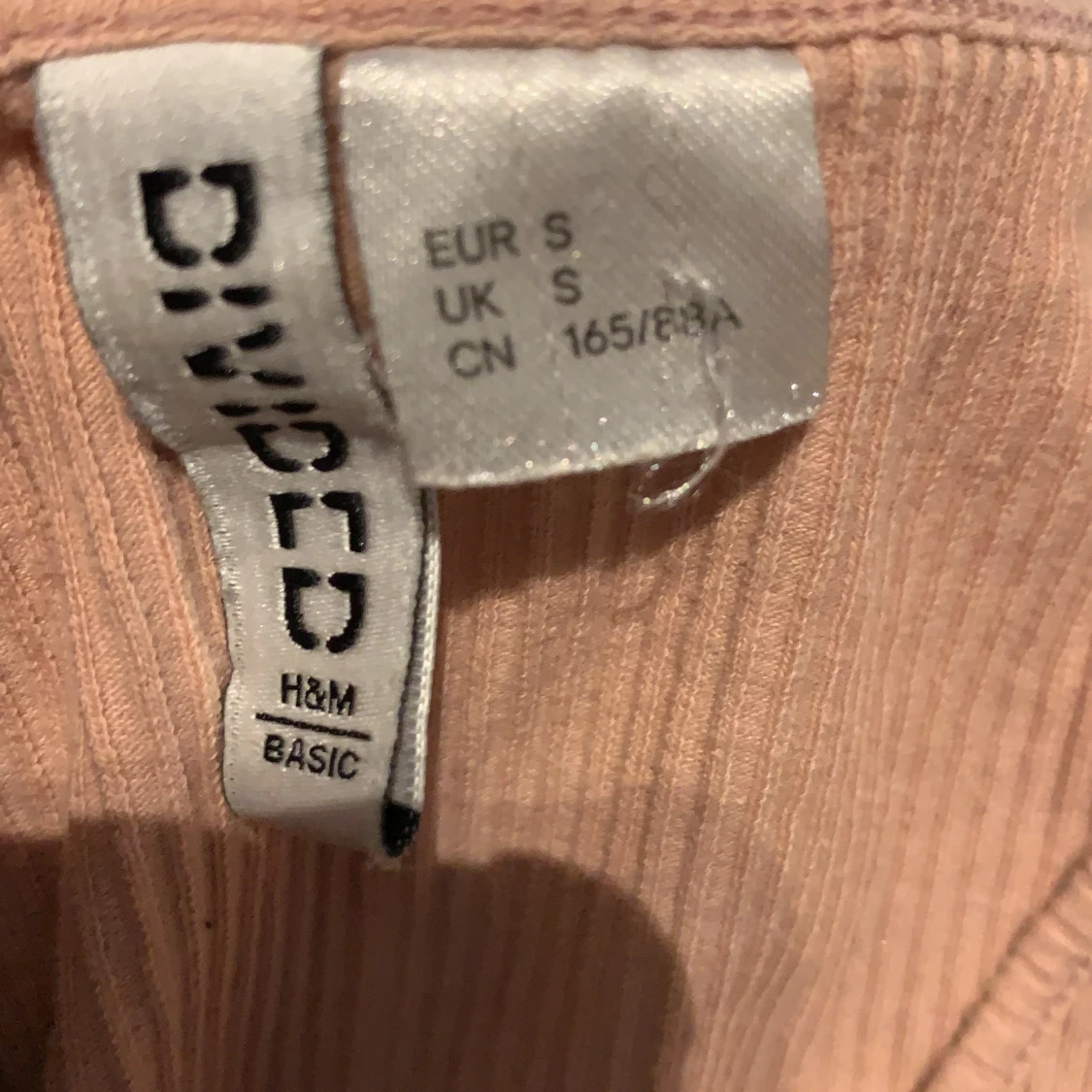 Ljusrosa h&m basic tröja - 90