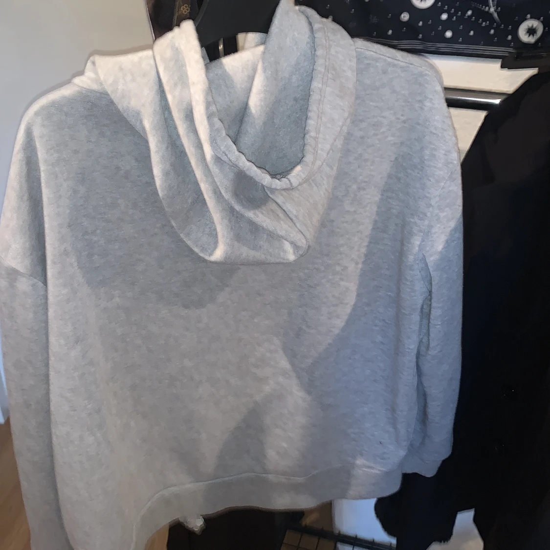 Grå oversize zip hoodie - 90