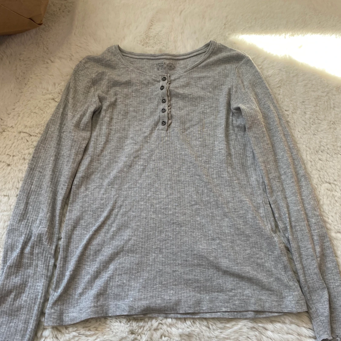 Grå, långärmad, Lindex - 90