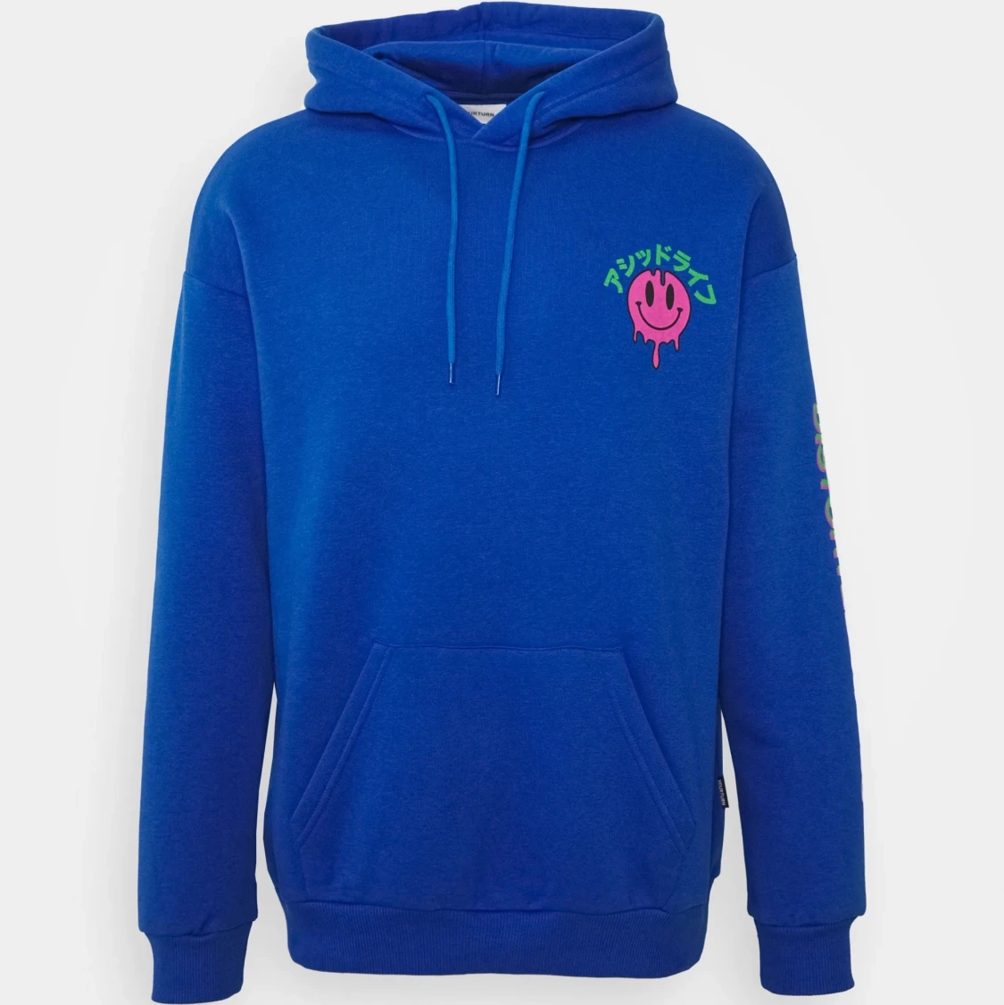 Blå hoodie