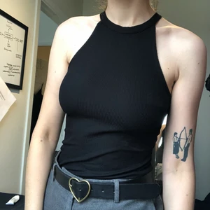 ZARA body stl S - Superfin ribbad body från ZARA storlek S. Hög krage och praktisk med knäppning nertill 🌹 superskick!