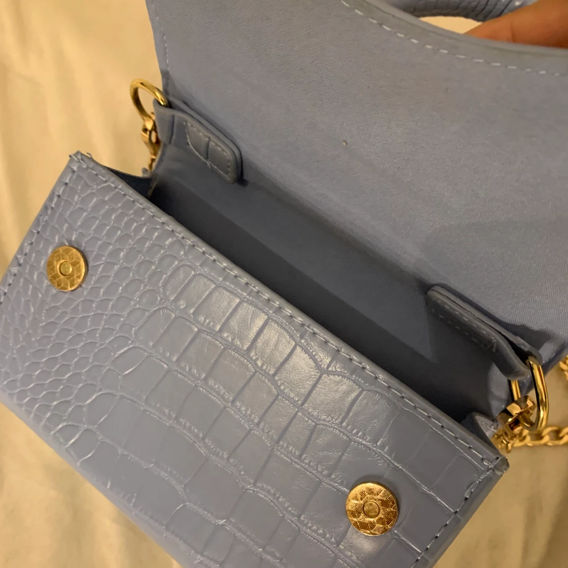 Blå liten väska - 90