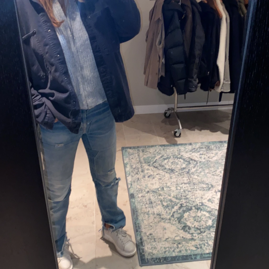 Stickad zip tröja - 91