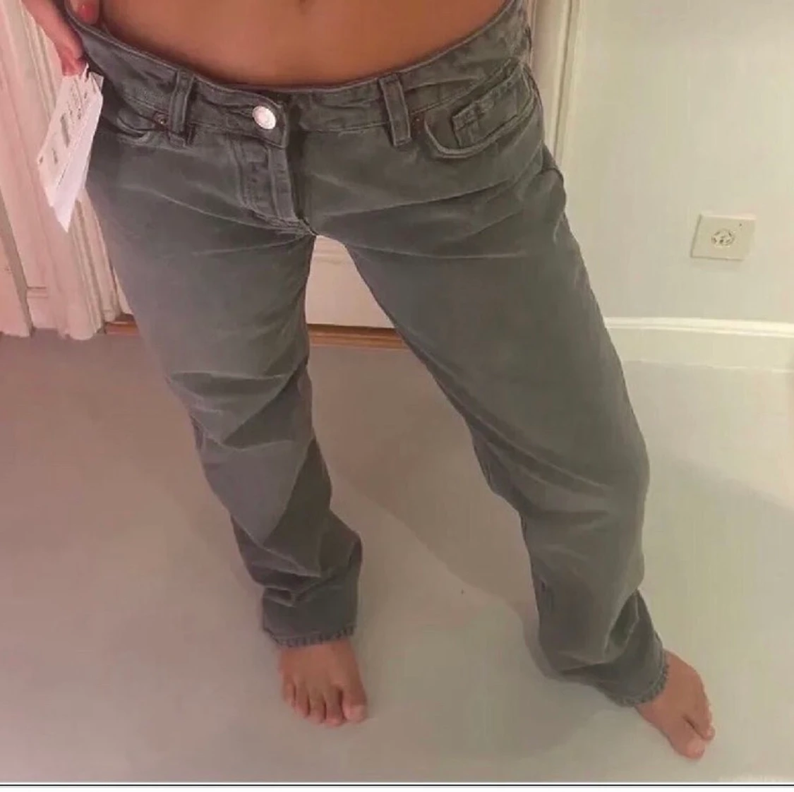 populära lågmidjade jeans från zara