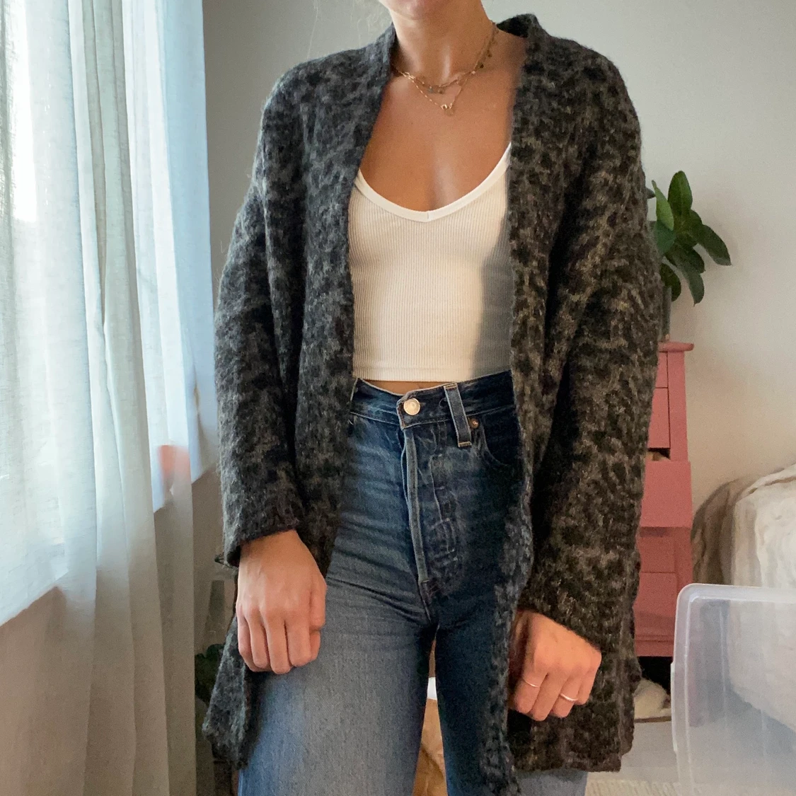 Mönstrad kofta - 90