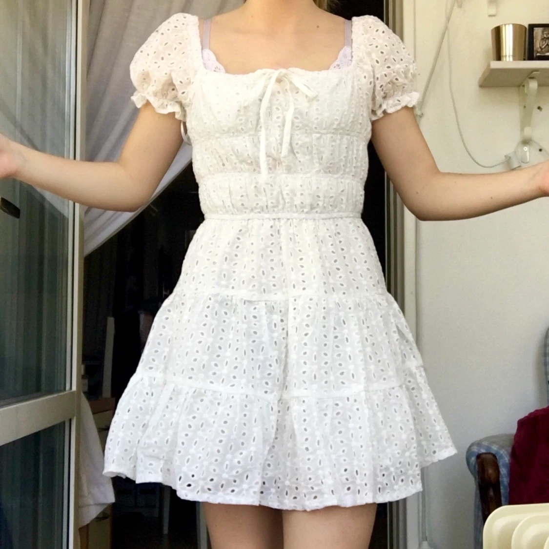 Vit klänning strl 36 - 90