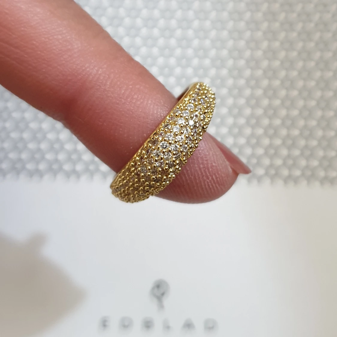 Edblad guldpläterad ring - 91