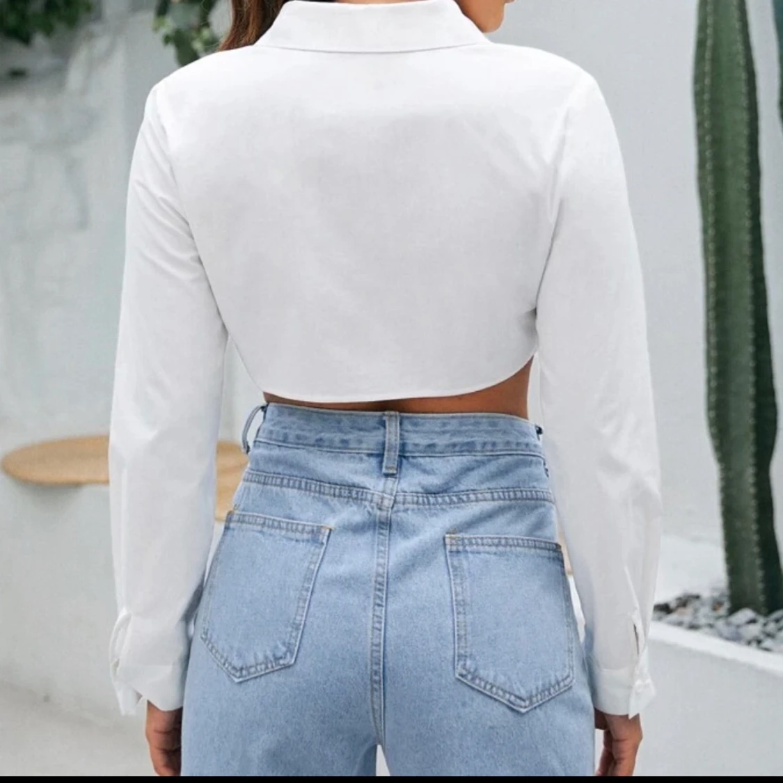 kort vit skjorta  - 90