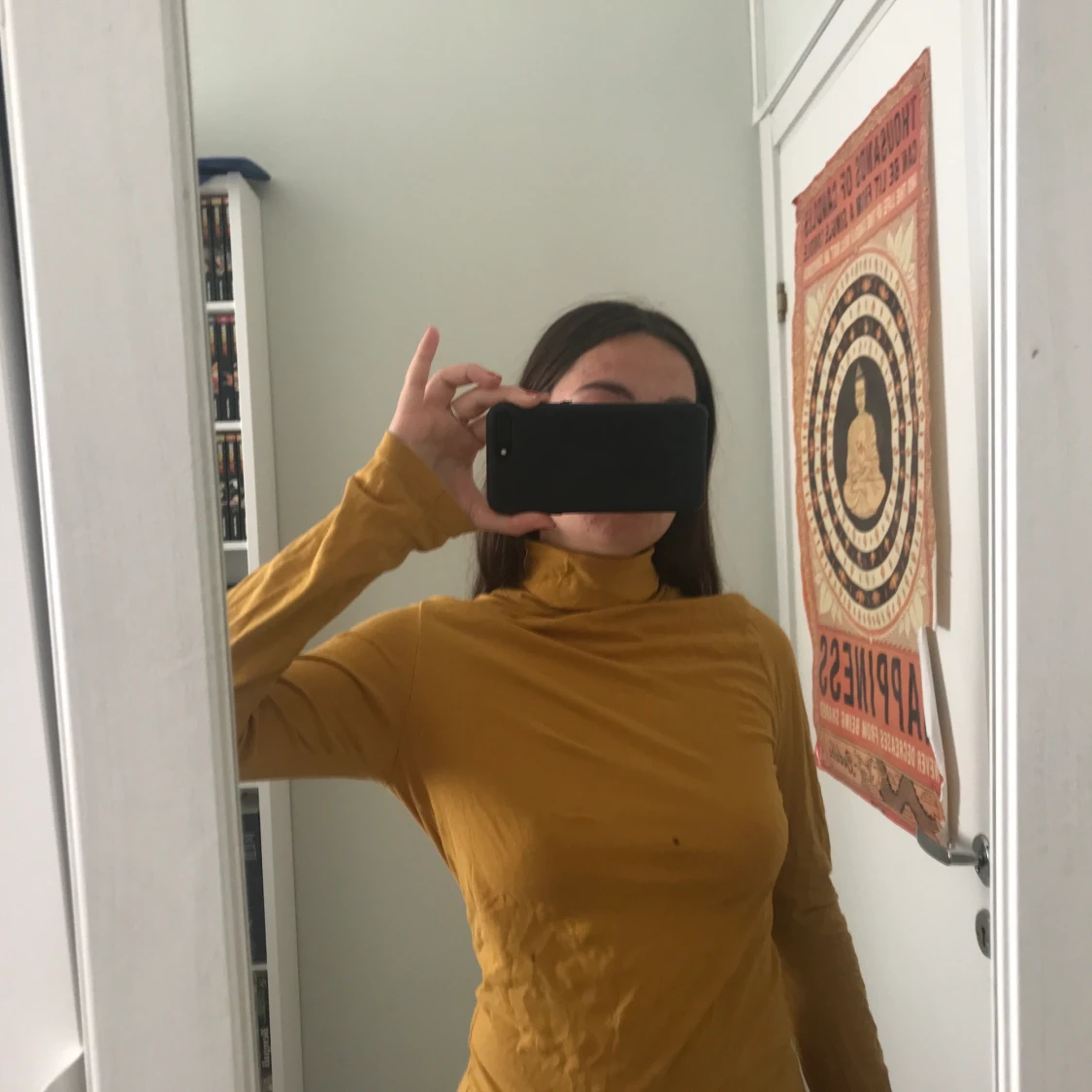 Senapsgul polotröja - 90