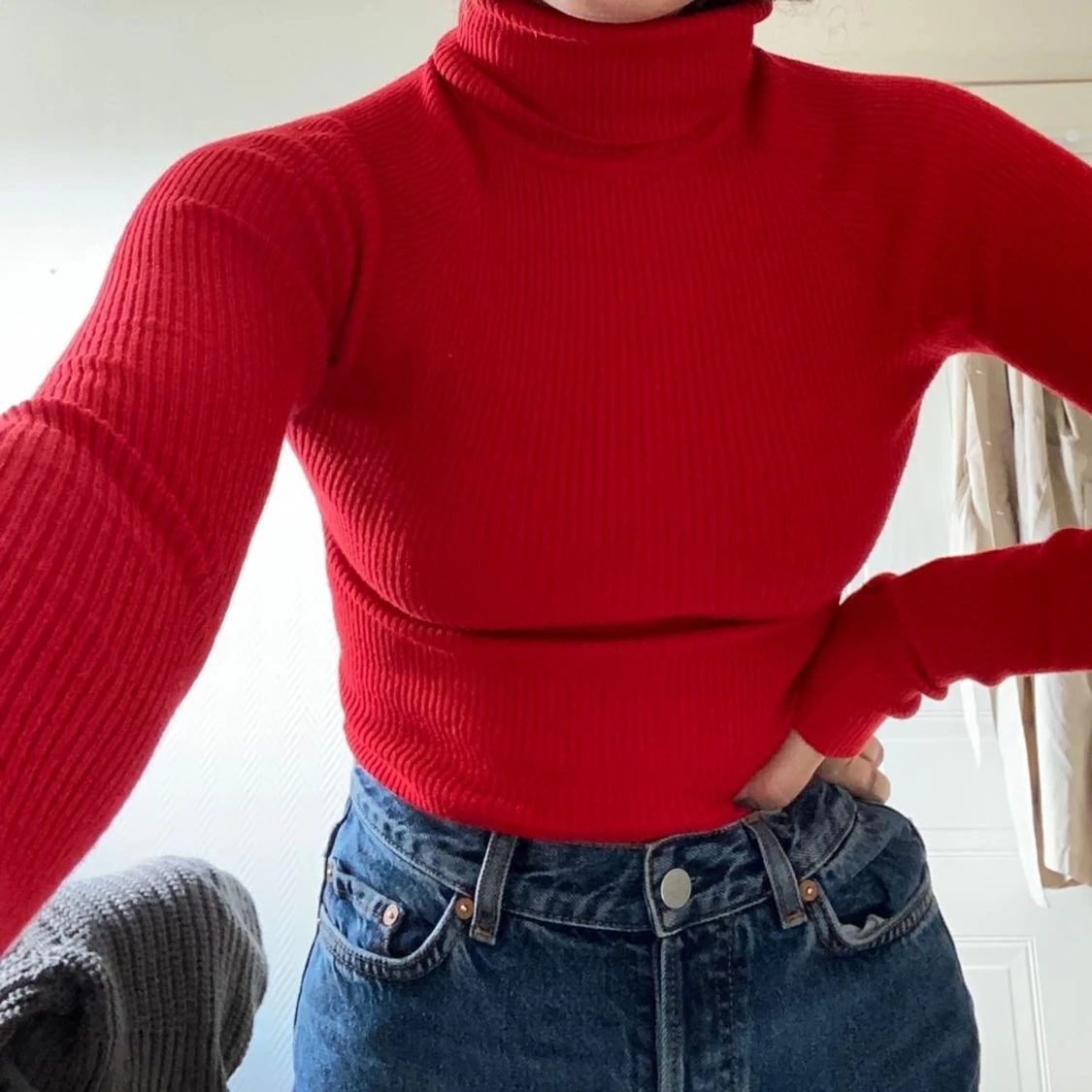 Röd polotröja 
