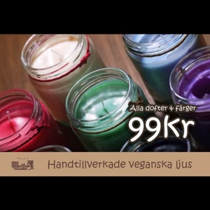 Doftljus - Här kan du se lite exempel på våra ljus! Gå gärna in på vår insta för mer information!❤️  Alla ljus går på 99kr styck, du väljer själv färg och doft. Vi har färger: vit, beige, blå/grå, blå, lila, grön. Dofter: cuban Mahogany, Sparkling Vanilla, cotton&linnen. Skriv till oss för mer information!