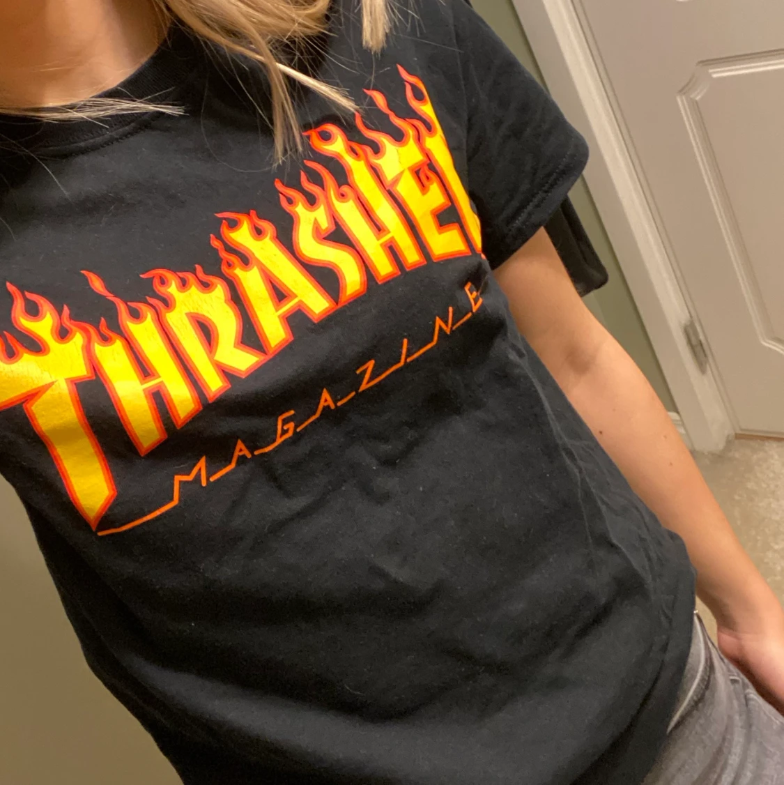 Svart Thrasher T-shirt  - 90