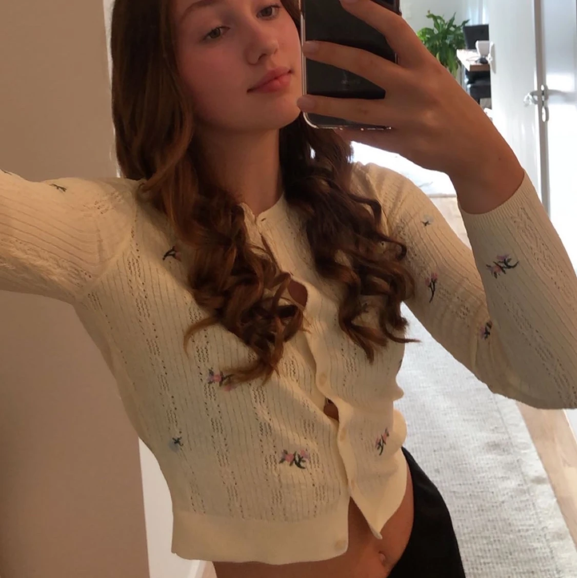 Jättesöt långärmad kofta