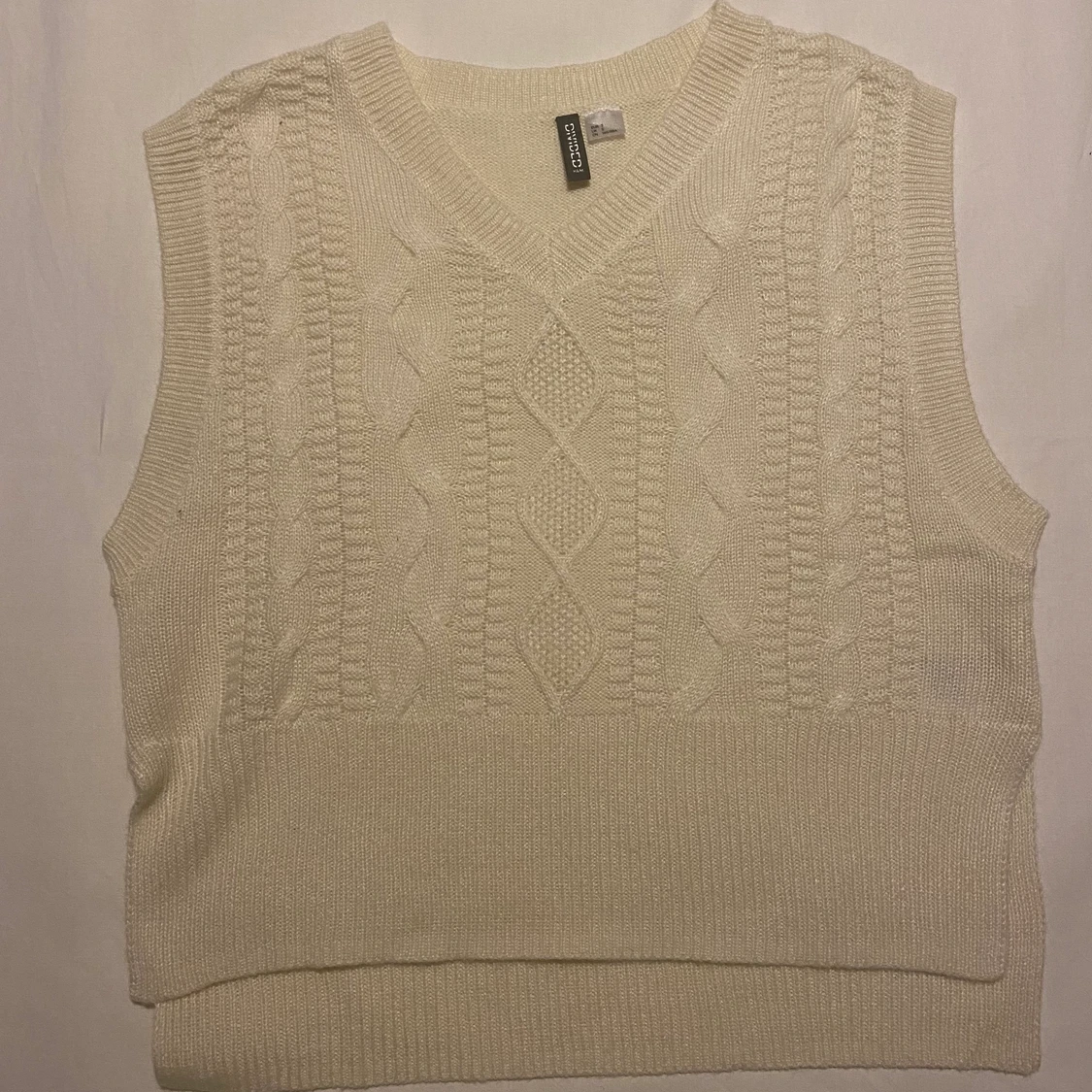 Stickad väst storlek S passar XS - 90