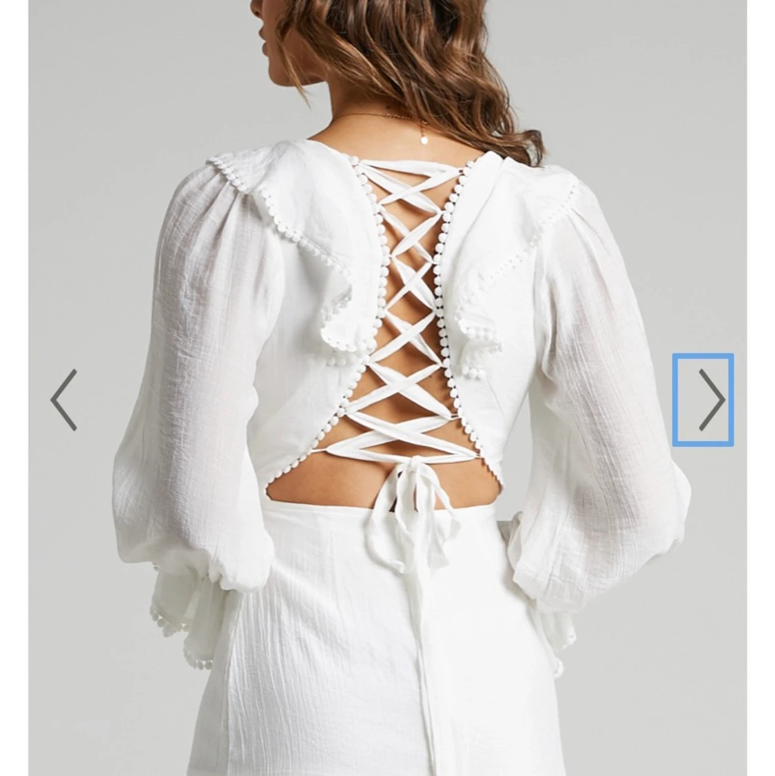 Superfin, vit studentklänning/klänning!! - 90