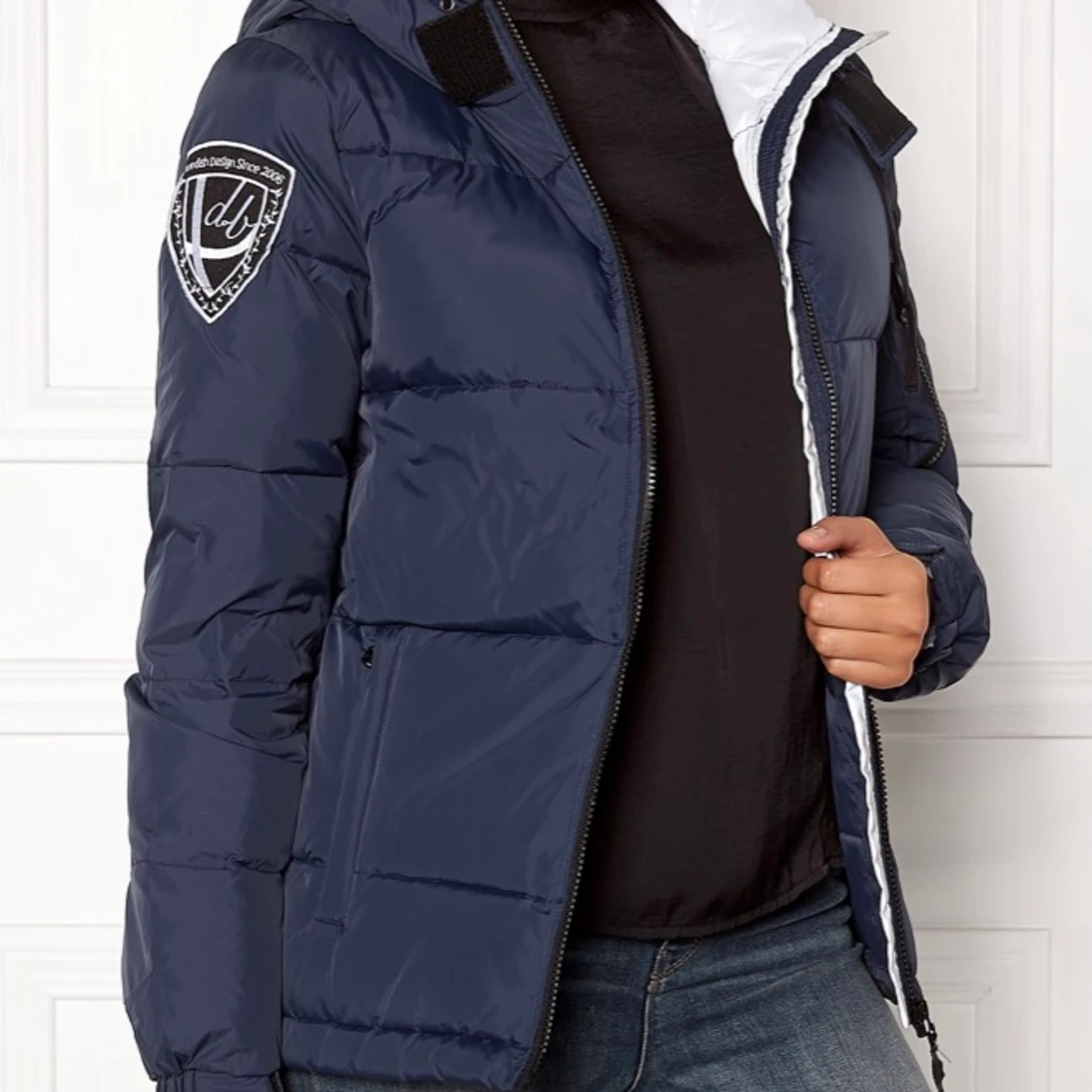 Marinblå D Brand jacka - eskimå